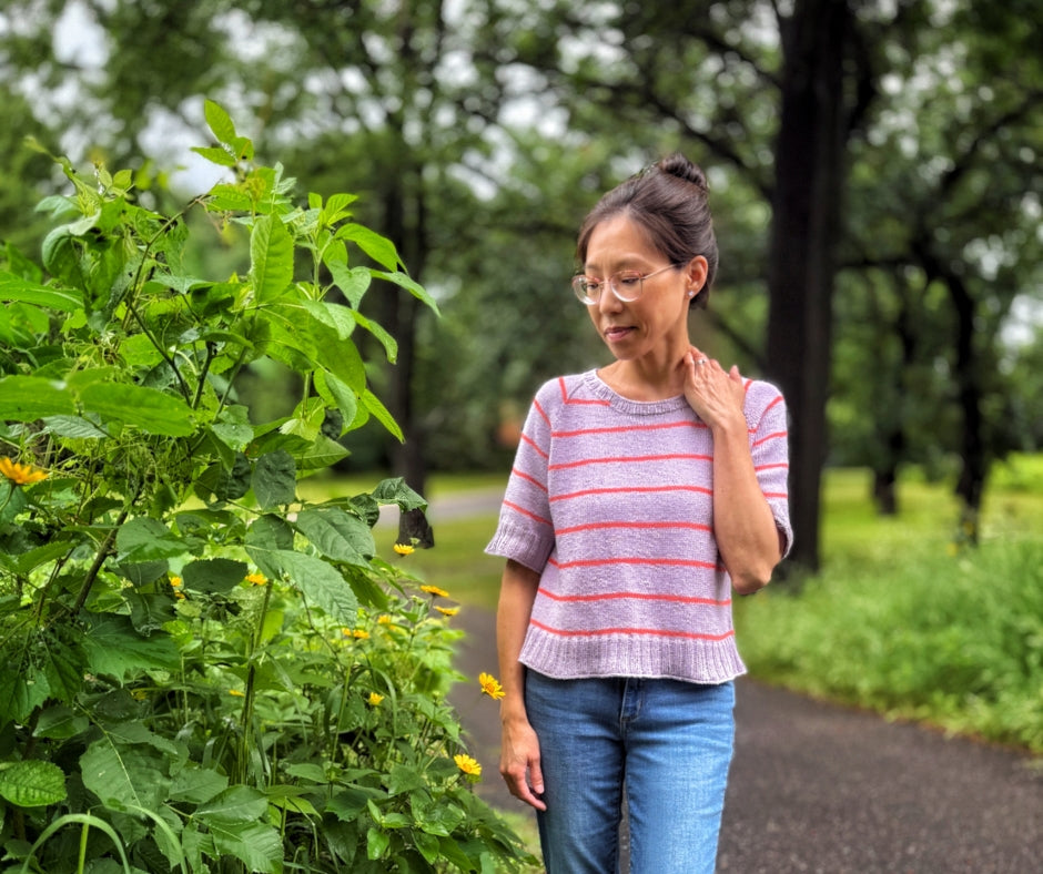 Customize the Relax Tee knitting pattern for a custom top