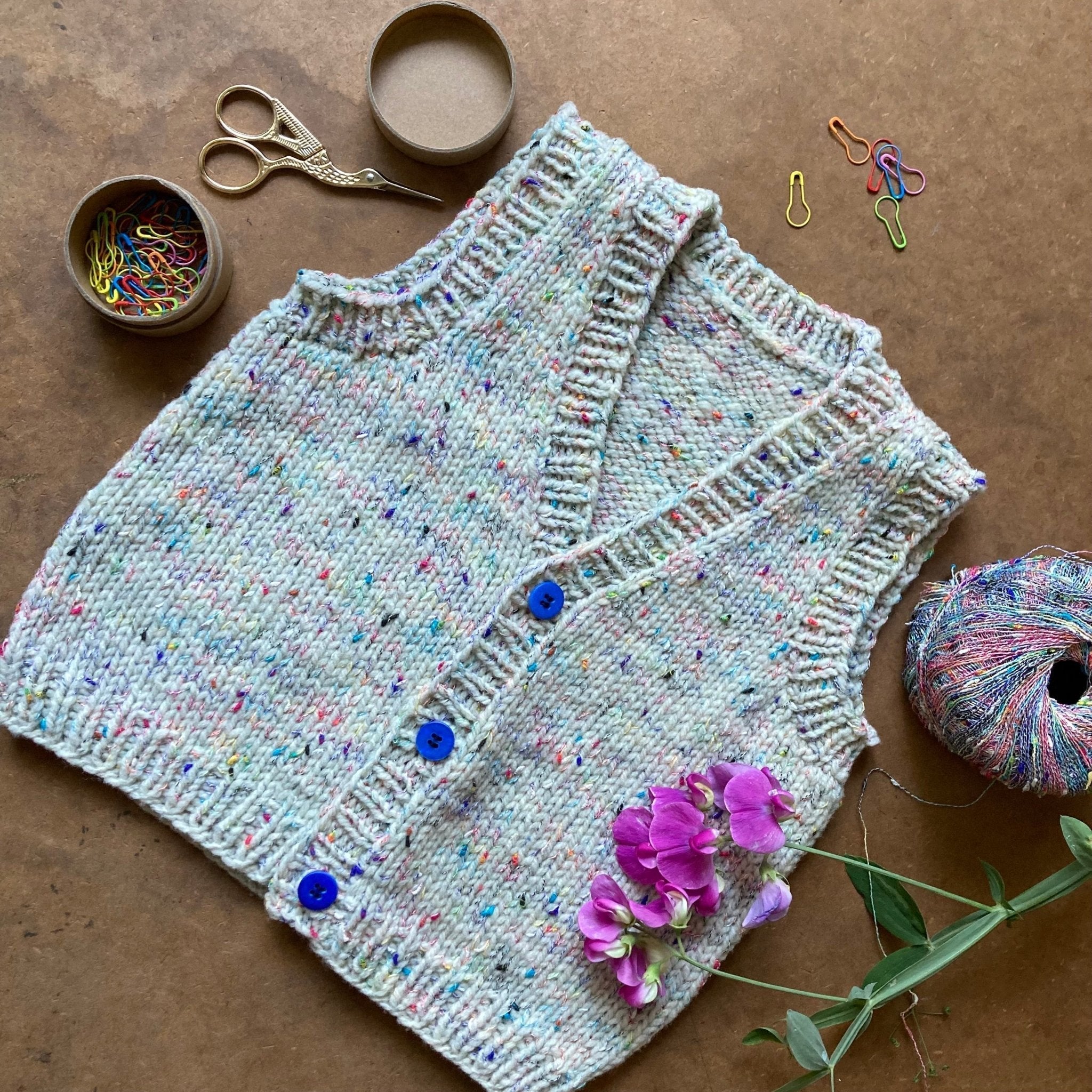 K’s Back to School Vest Test Knitter Round Up