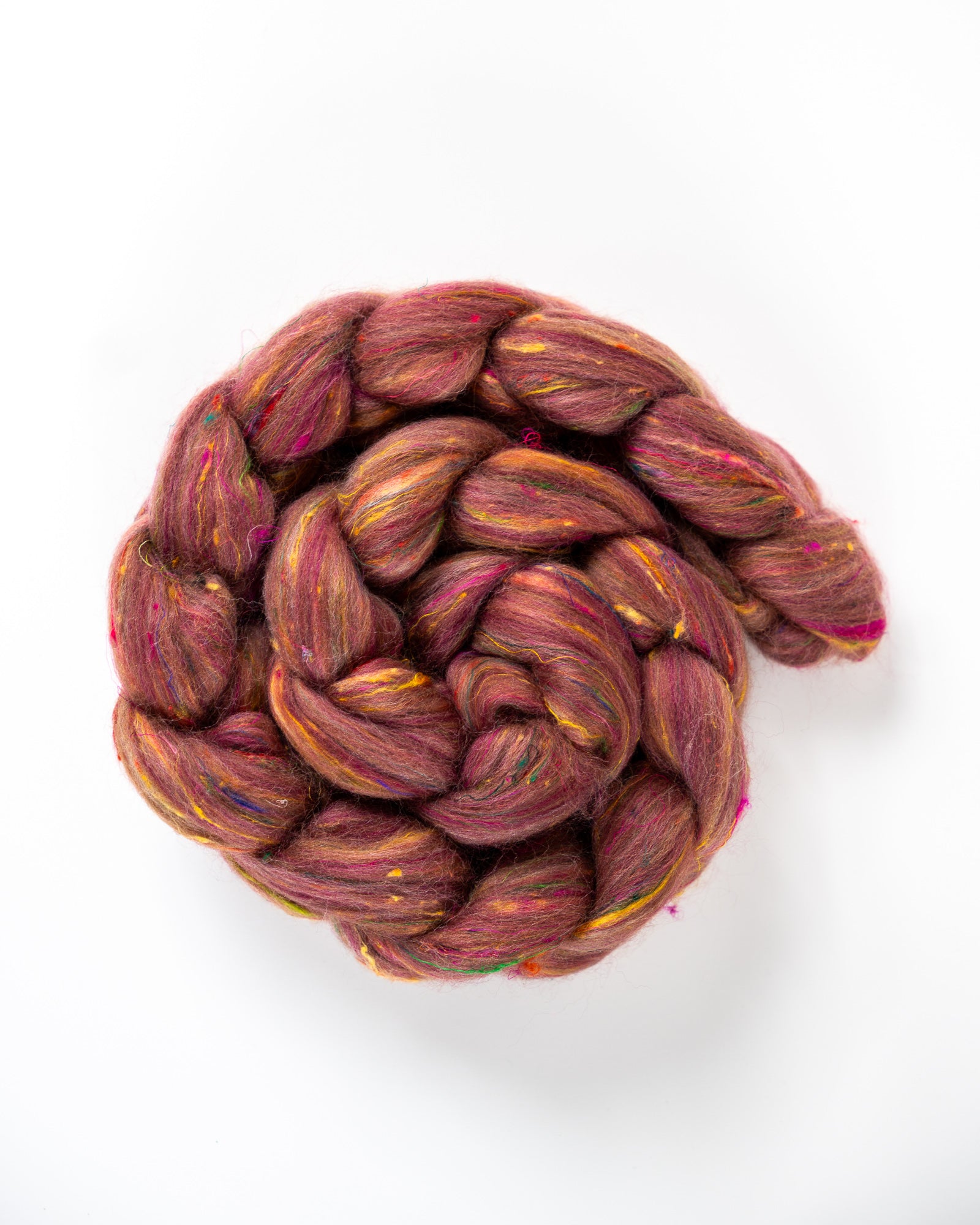 Autumn Air - Merino/Silk/Tweed - Mill blend combed top fiber