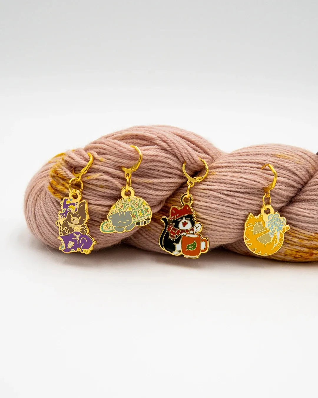 Fiber Cats Stitch Markers