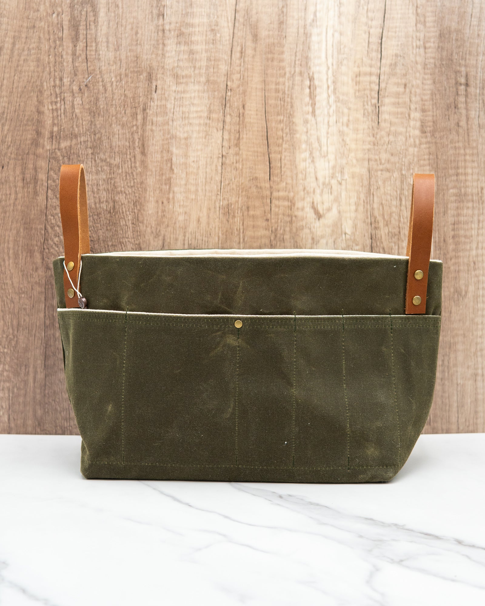 Basket Project Bag - Handmade Project Bags for Knitting/Crochet