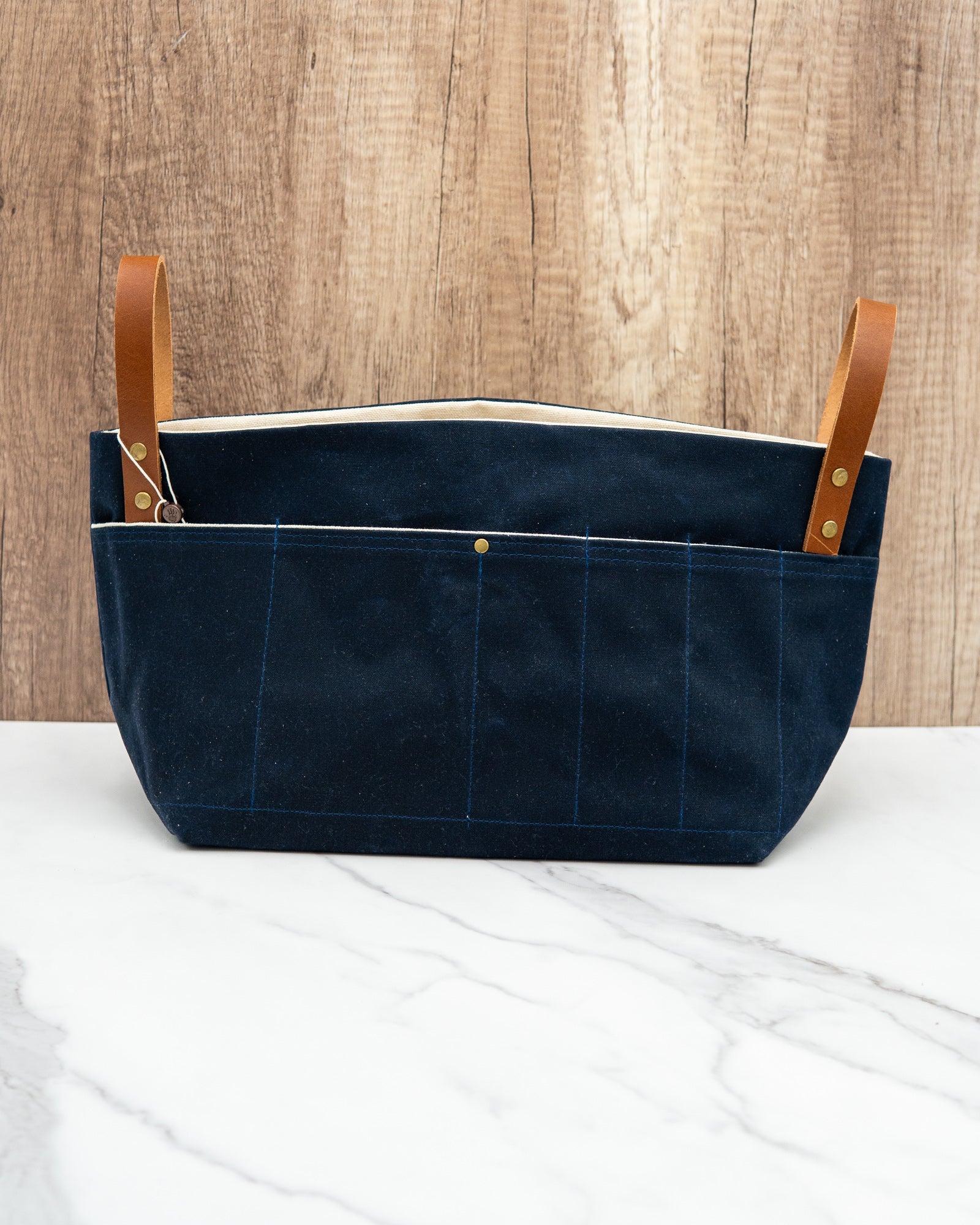 Basket Project Bag - Handmade Project Bags for Knitting/Crochet