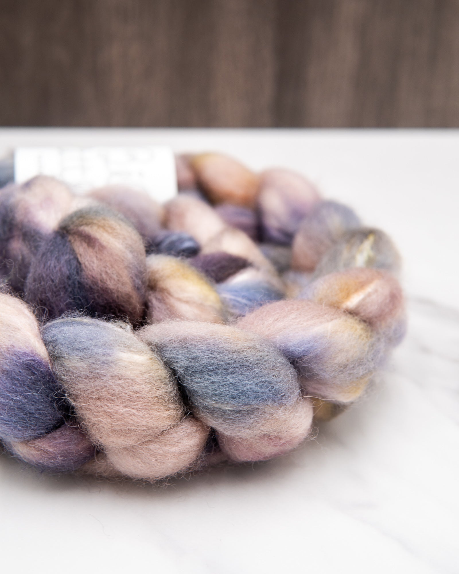 BFL/Tussah Silk Fiber - Hand Dyed Combed Top
