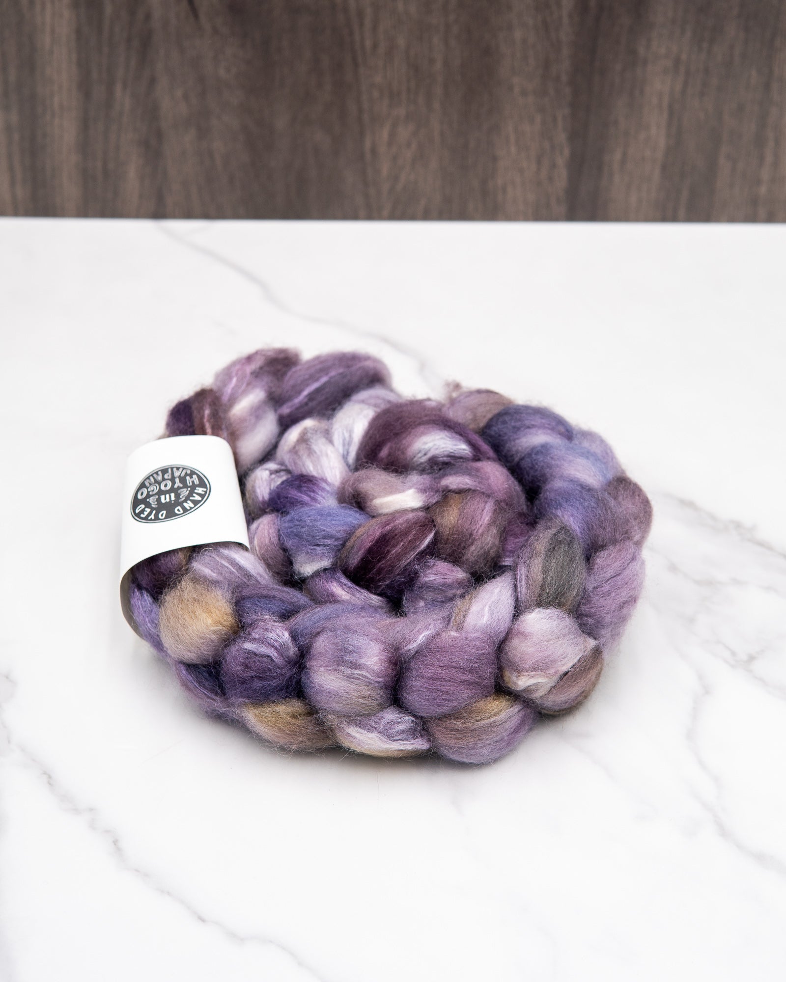 BFL/Tussah Silk Fiber - Hand Dyed Combed Top