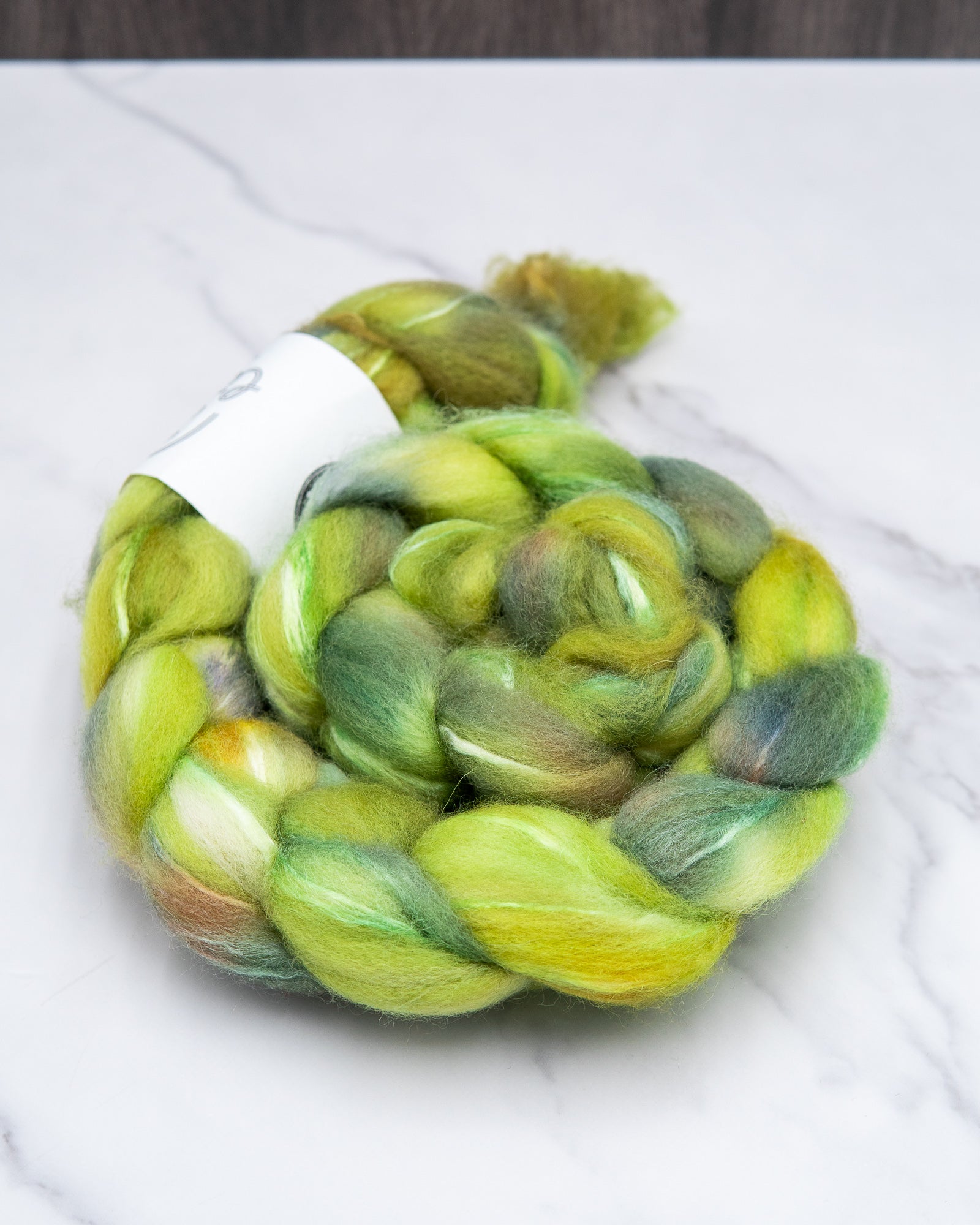 BFL/Tussah Silk Fiber - Hand Dyed Combed Top