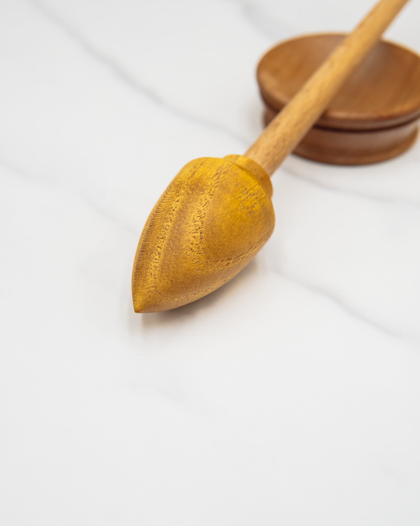 Mulberry and beech support spindle with walnut bowl