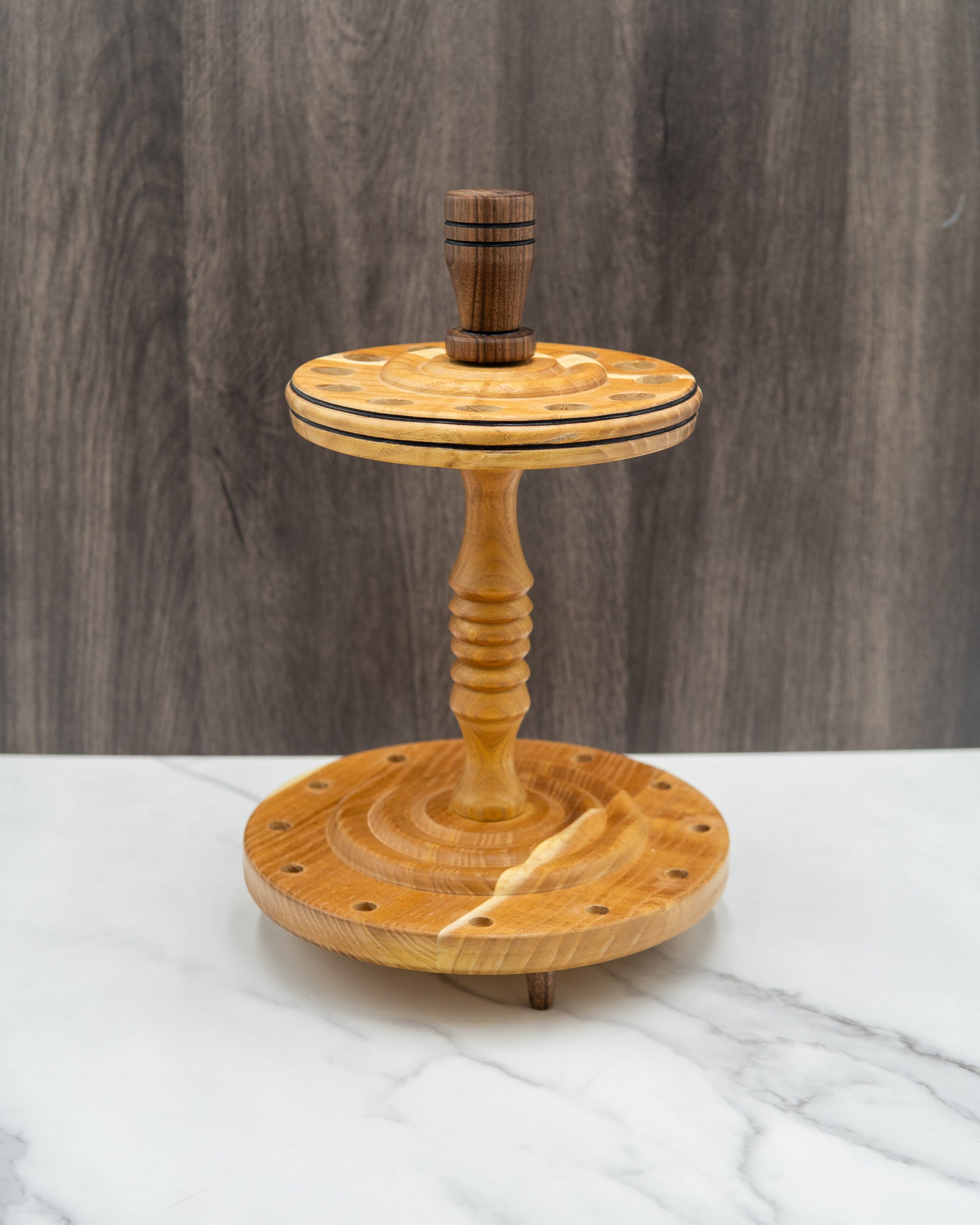 Spindle stand for 12 spindles - Mixed woods