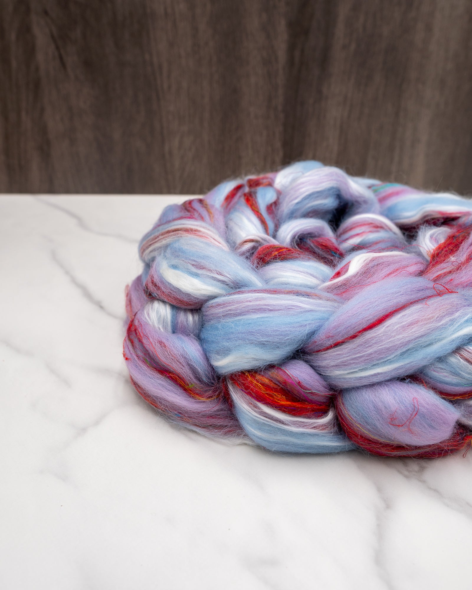 Dreamscape - 75/13/13 Merino/Sari/Mulberry Silk - Mill-blend combed top