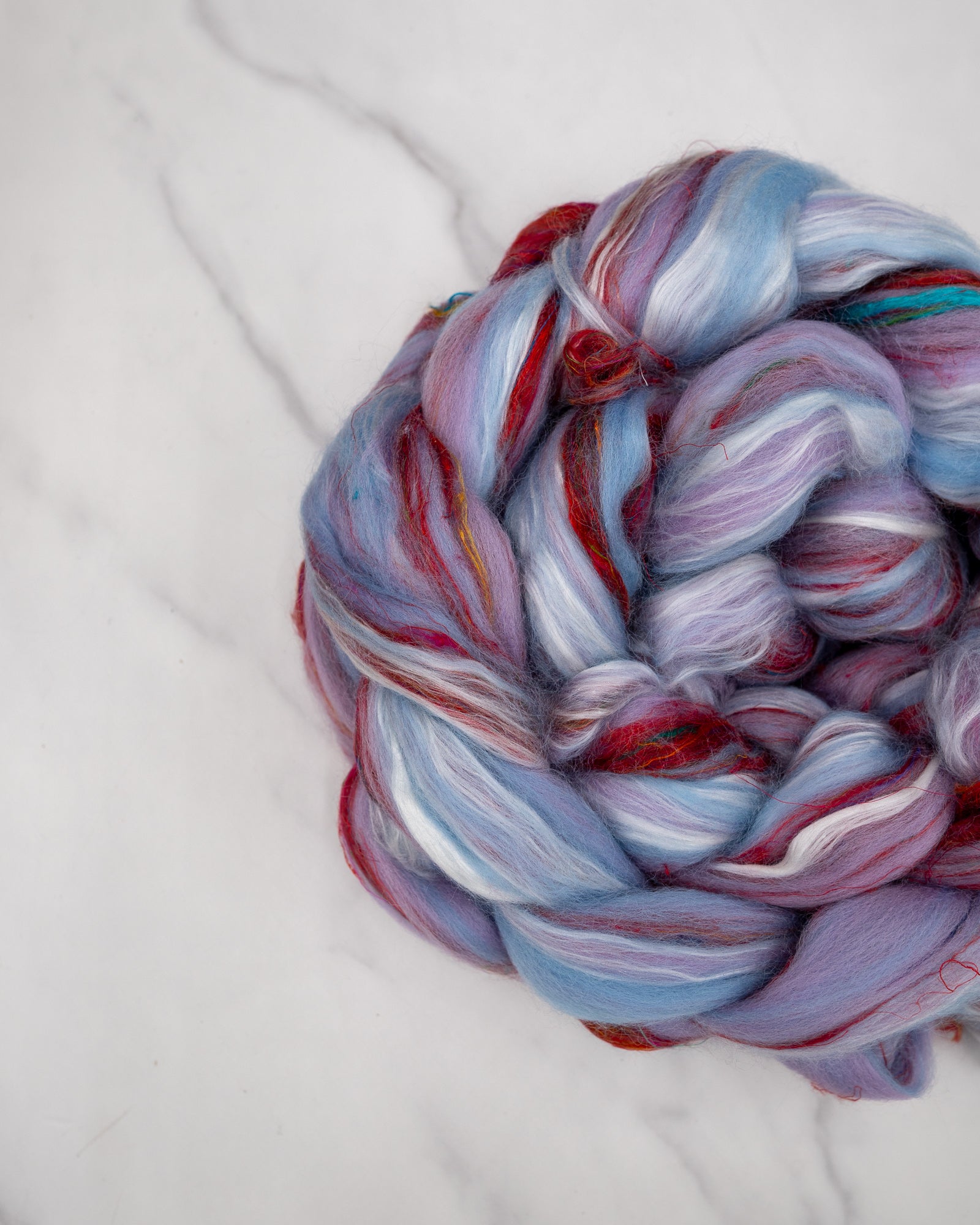 Dreamscape - 75/13/13 Merino/Sari/Mulberry Silk - Mill-blend combed top