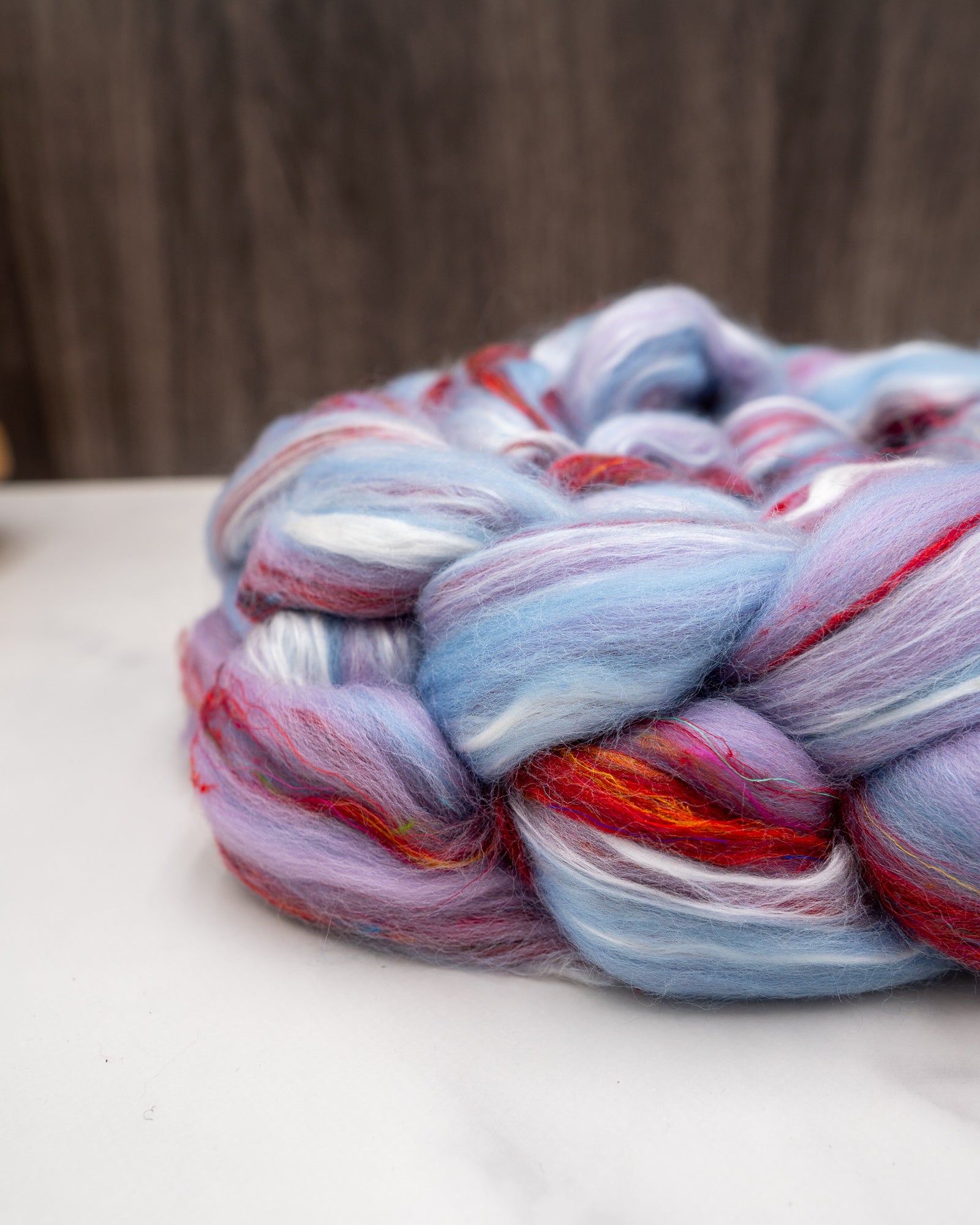 Dreamscape - 75/13/13 Merino/Sari/Mulberry Silk - Mill-blend combed top
