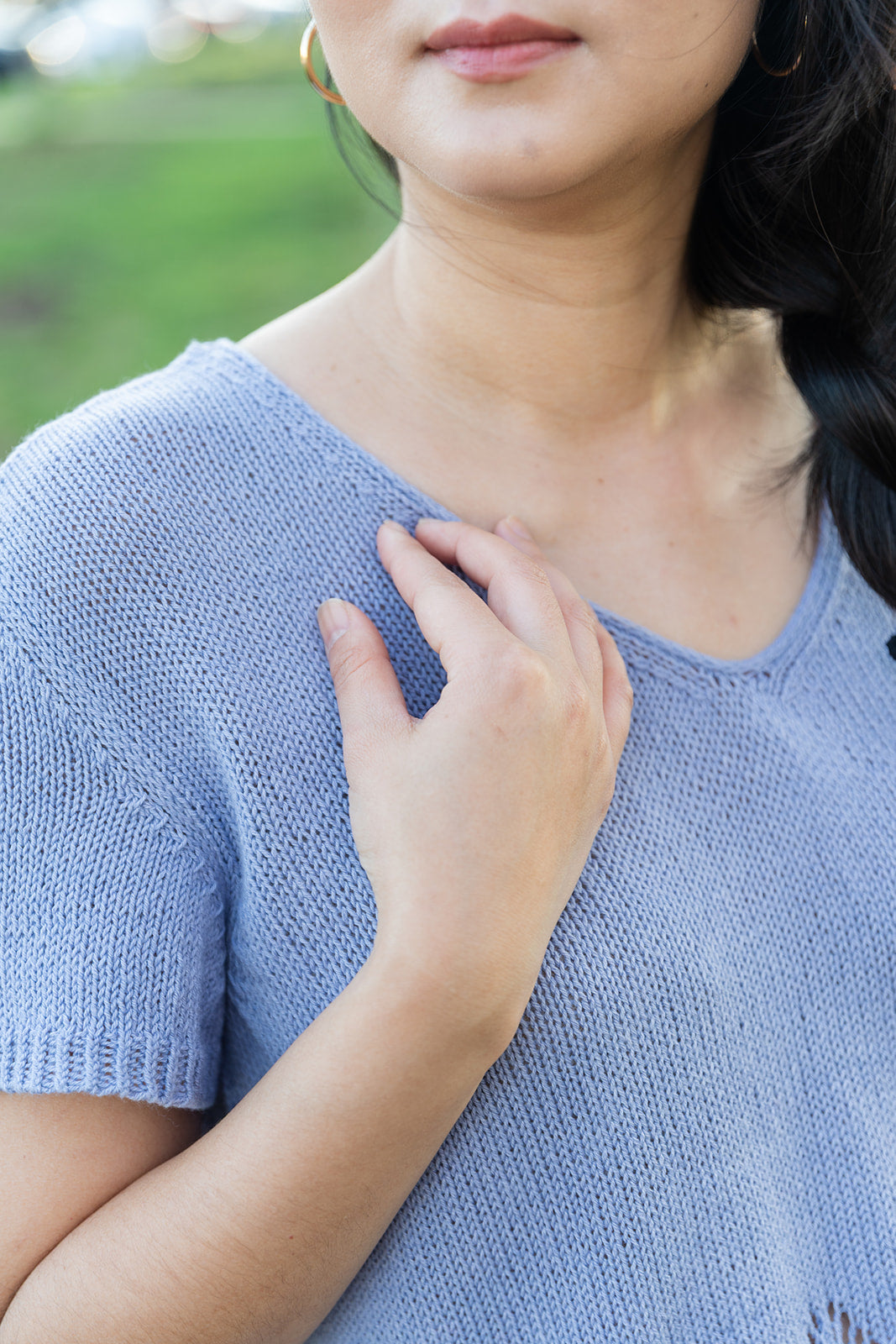 Swallowtail V-neck - Knitting Pattern (PDF)