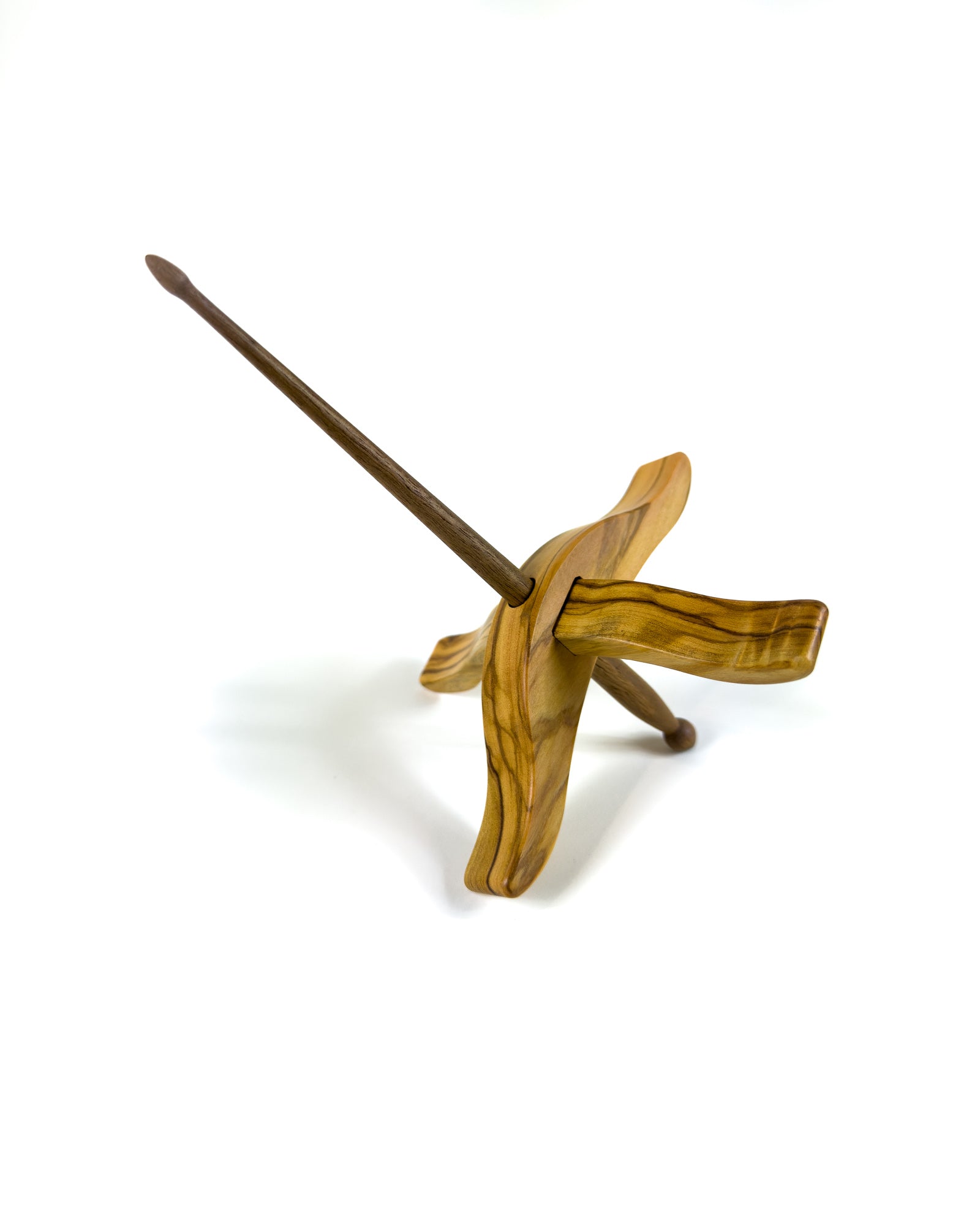 "Aphrodite" style Turkish spindles in olive wood