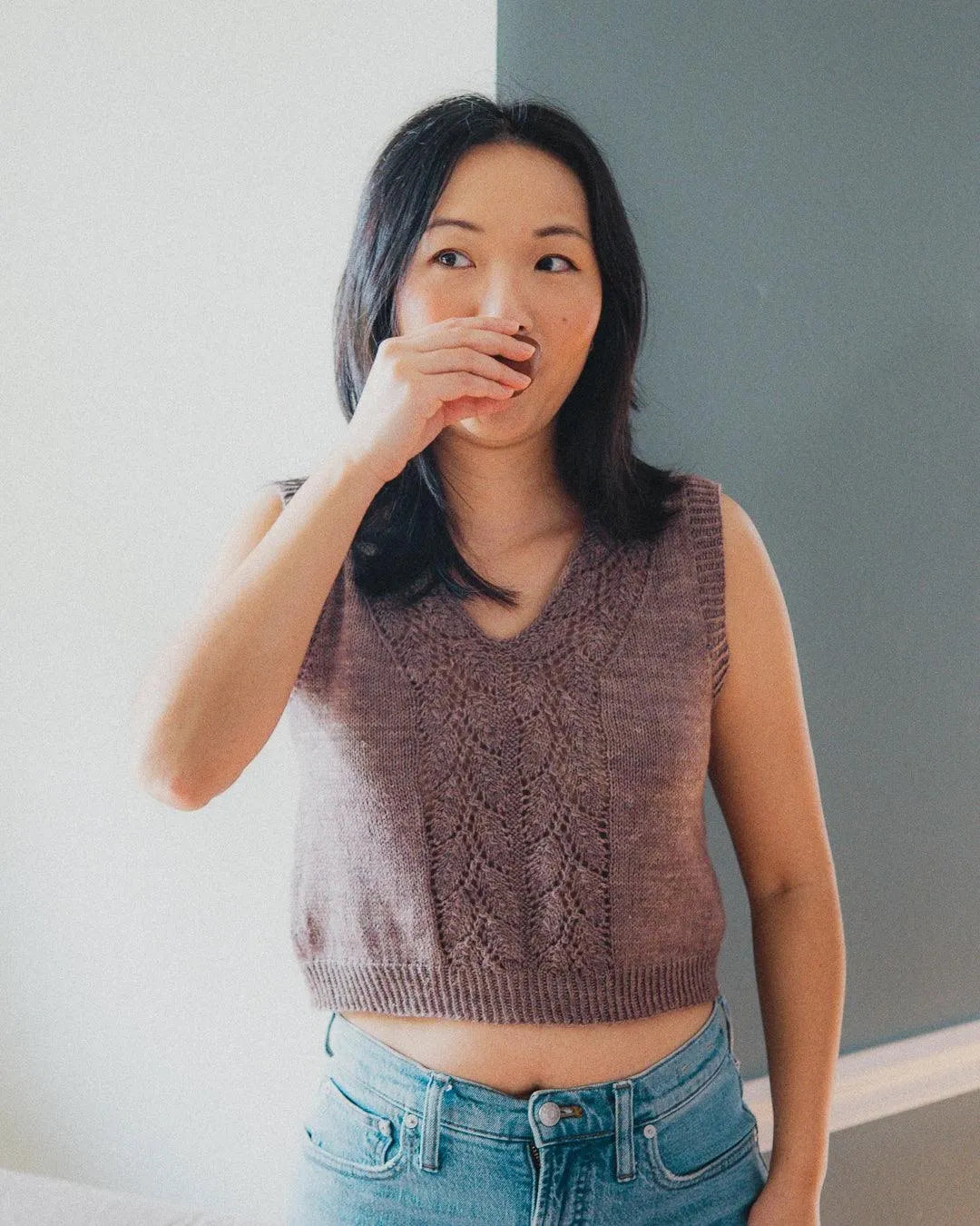 Oolong Tank - Knitting Pattern (PDF) - Aimee Sher Makes