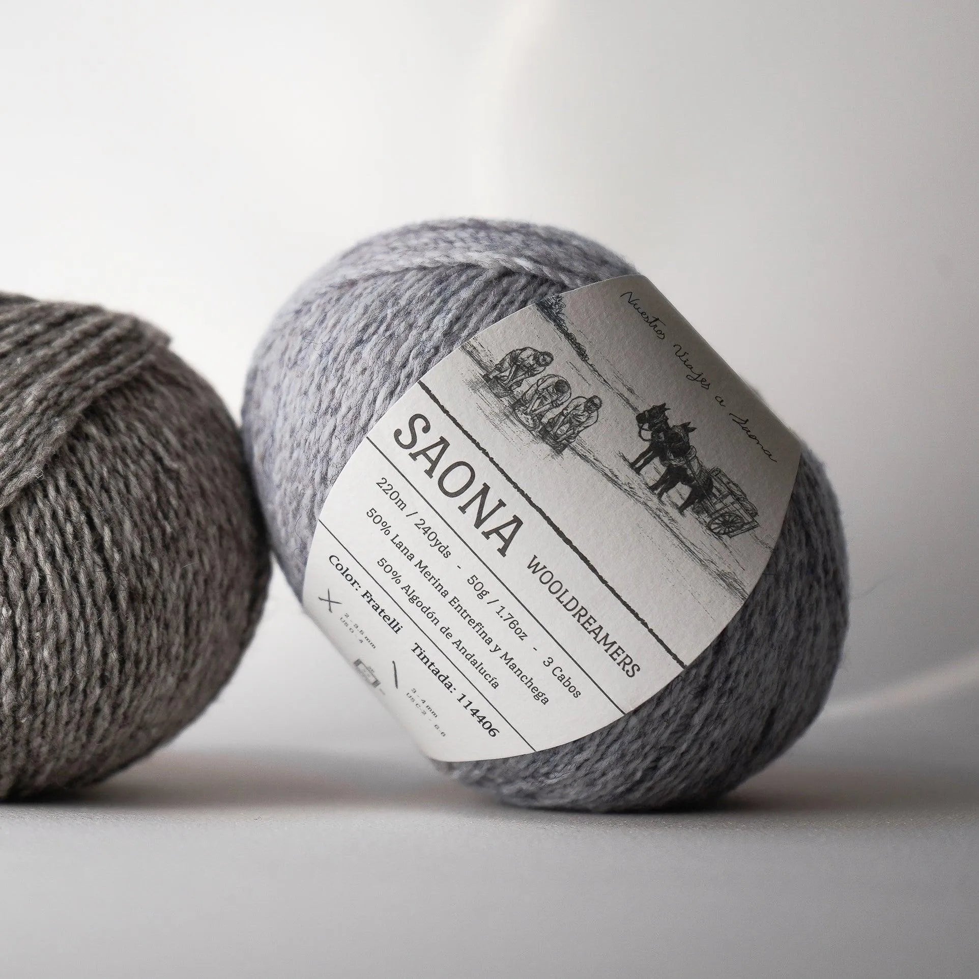 Saona - Cotton and Wool Fingering Weight Yarn - Aimee Sher Makes