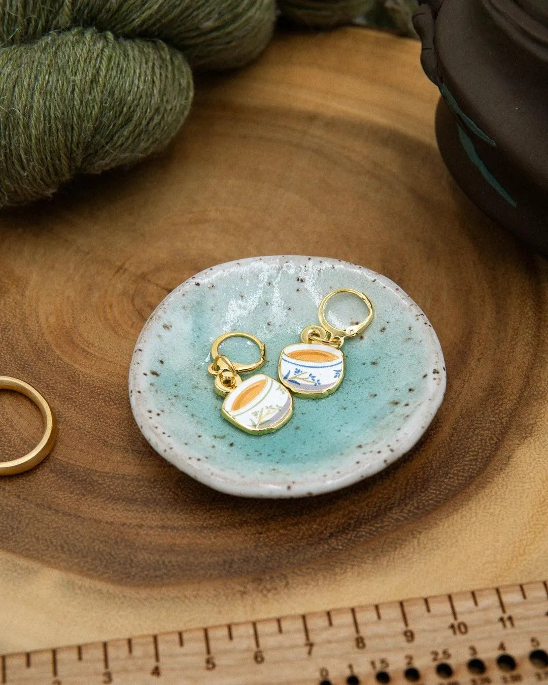 Tea Cup Stitch Marker - Aimee Sher Makes