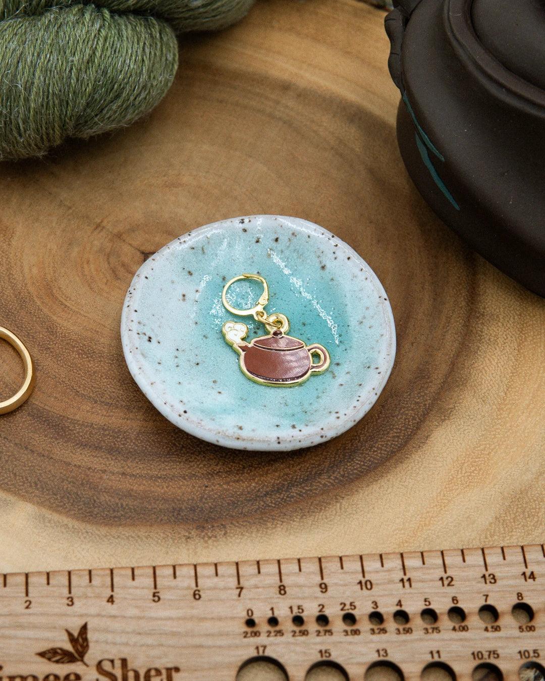 Tea Pot Stitch Marker - Aimee Sher Makes