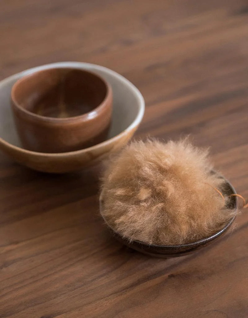 Natural Poms - 100% undyed alpaca
