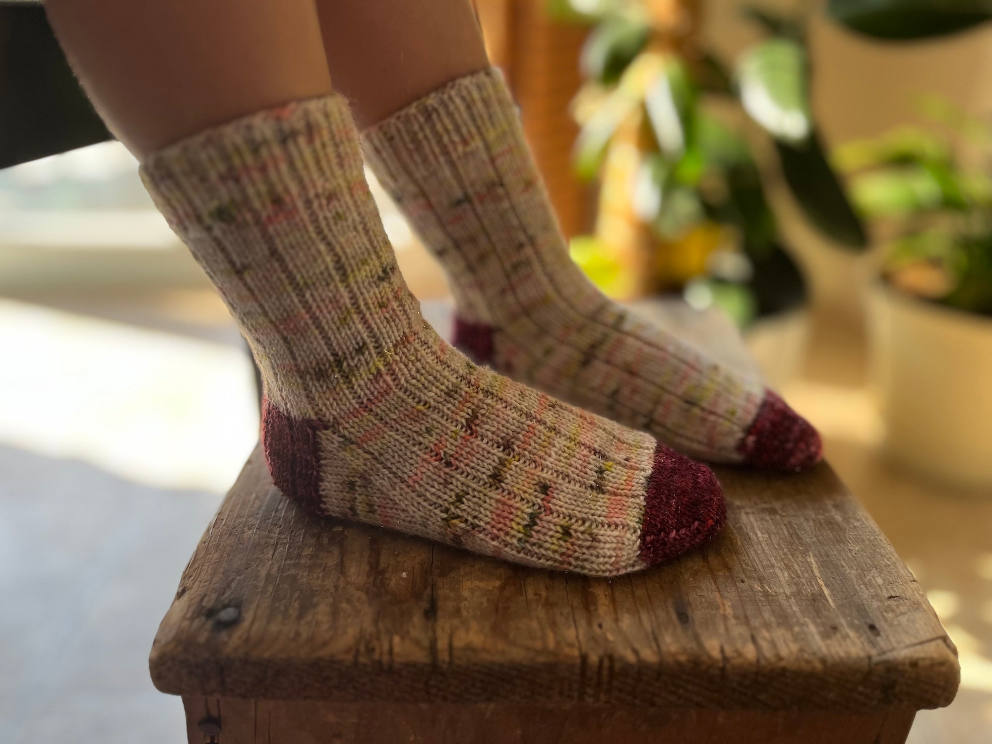 Cafe Socks: Free easy knitting pattern for toddlers