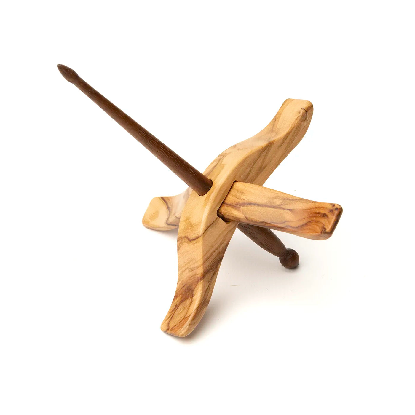 "Aphrodite" style Turkish spindles in olive wood