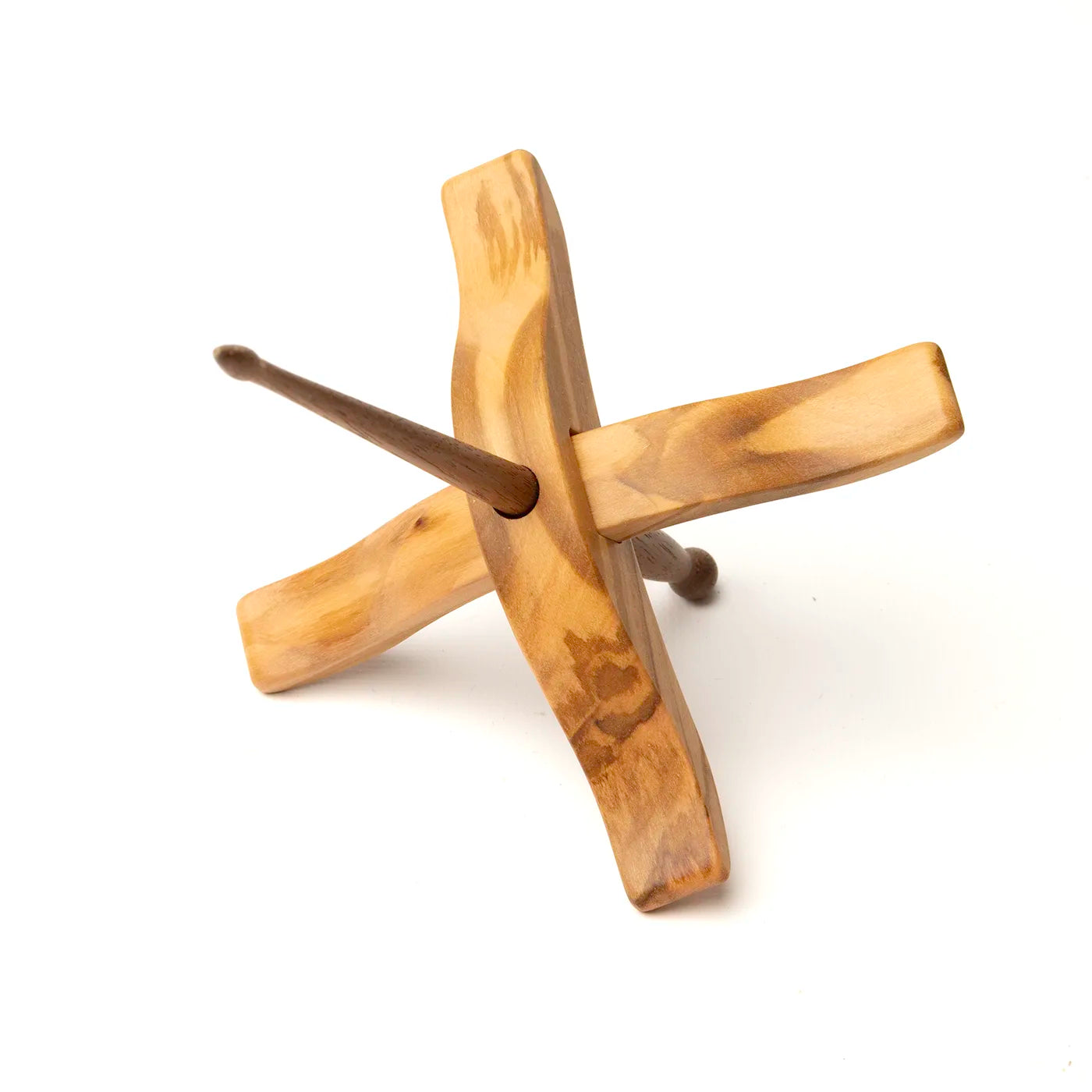 "Aphrodite" style Turkish spindles in olive wood