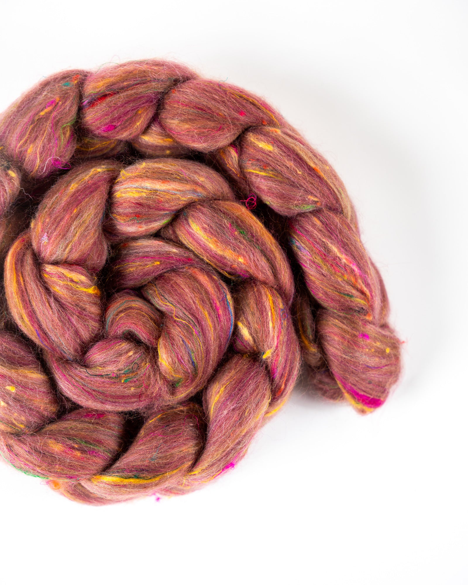 Autumn Air - Merino/Silk/Tweed - Mill blend combed top fiber