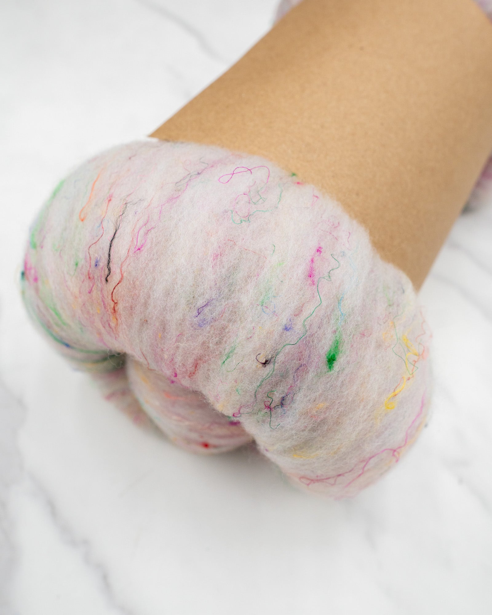 Pearl with Festivities - 20 Micron Merino Batt