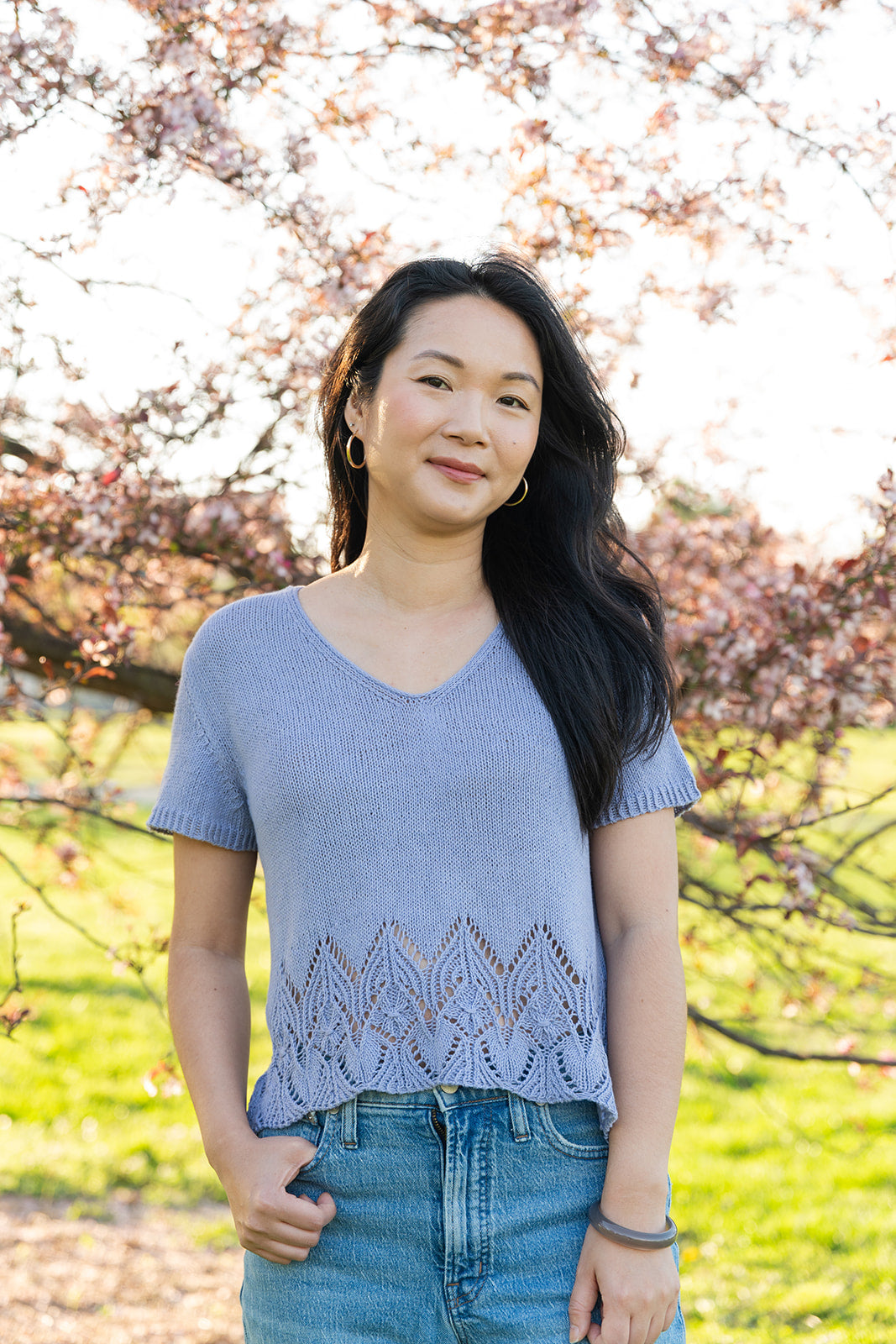 Swallowtail V-neck - Knitting Pattern (PDF)