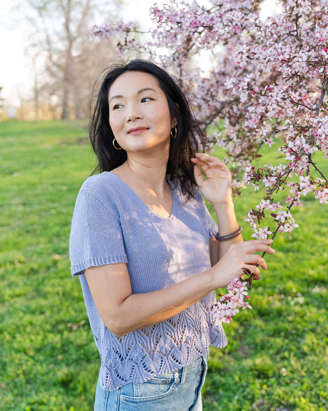 Swallowtail V-neck - Knitting Pattern (PDF)