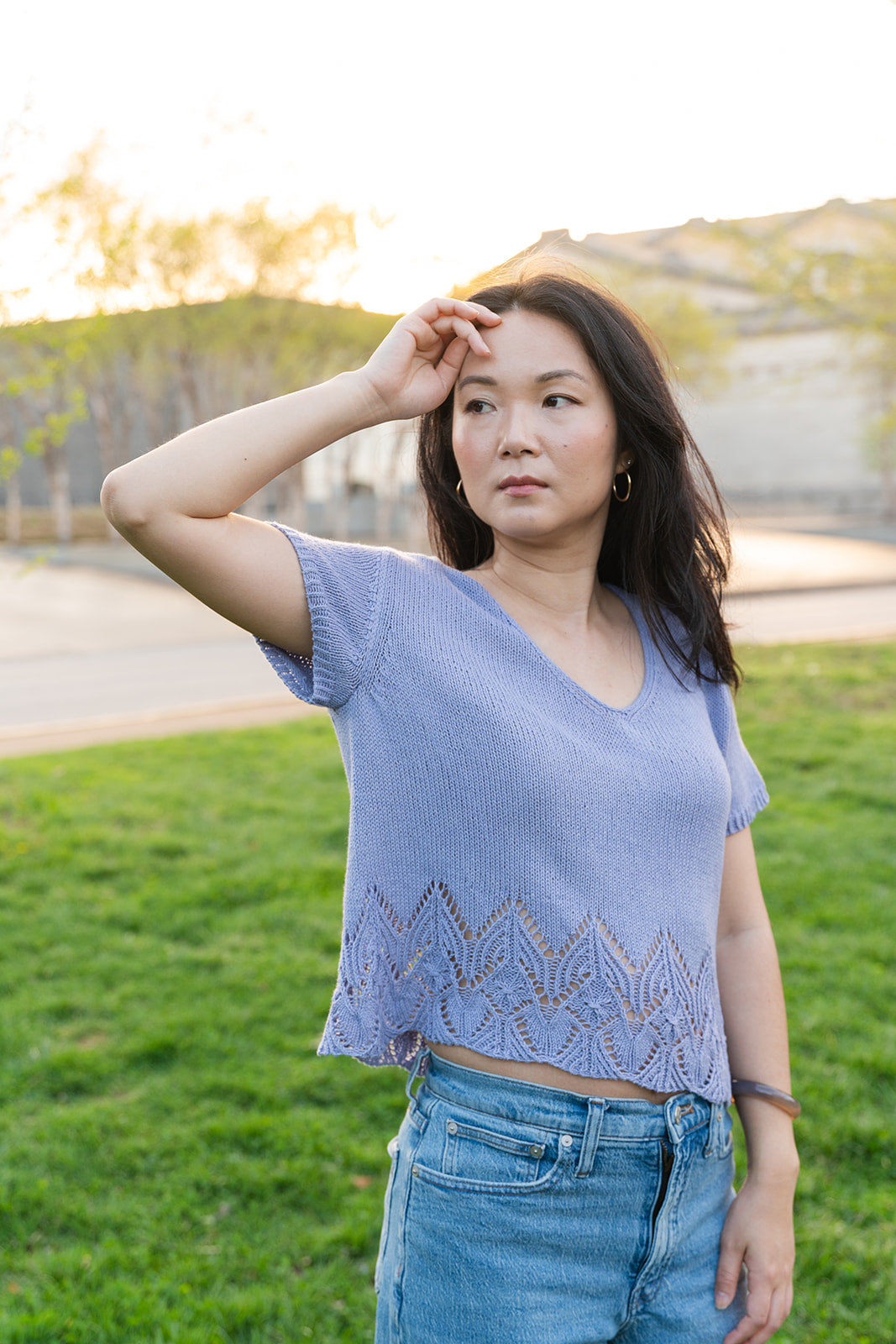 Swallowtail V-neck - Knitting Pattern (PDF)