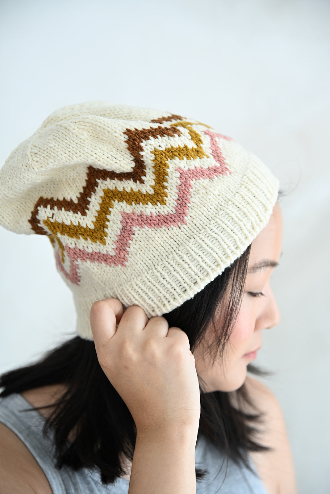 Zig Zag Along Hat - Knitting Pattern (PDF)