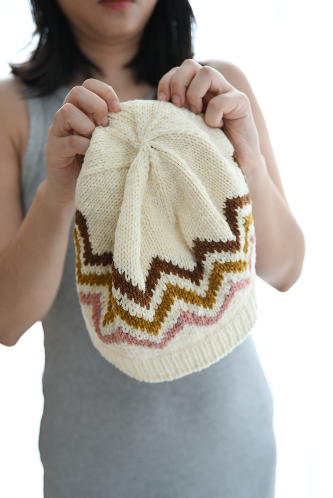 Zig Zag Along Hat - Knitting Pattern (PDF)