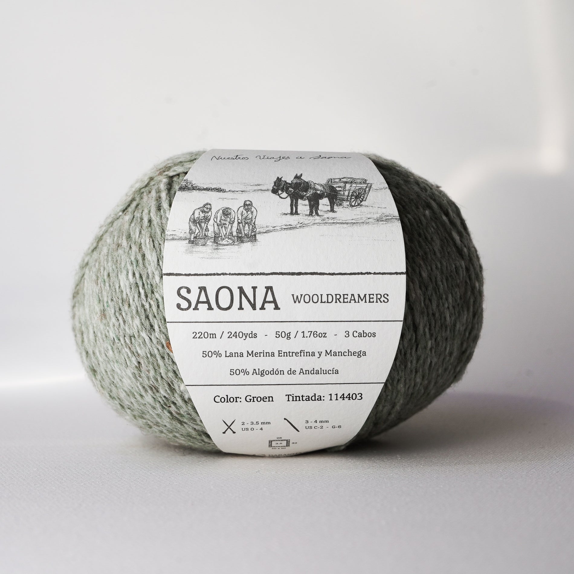 Saona - Cotton/Wool Fingering Weight Yarn