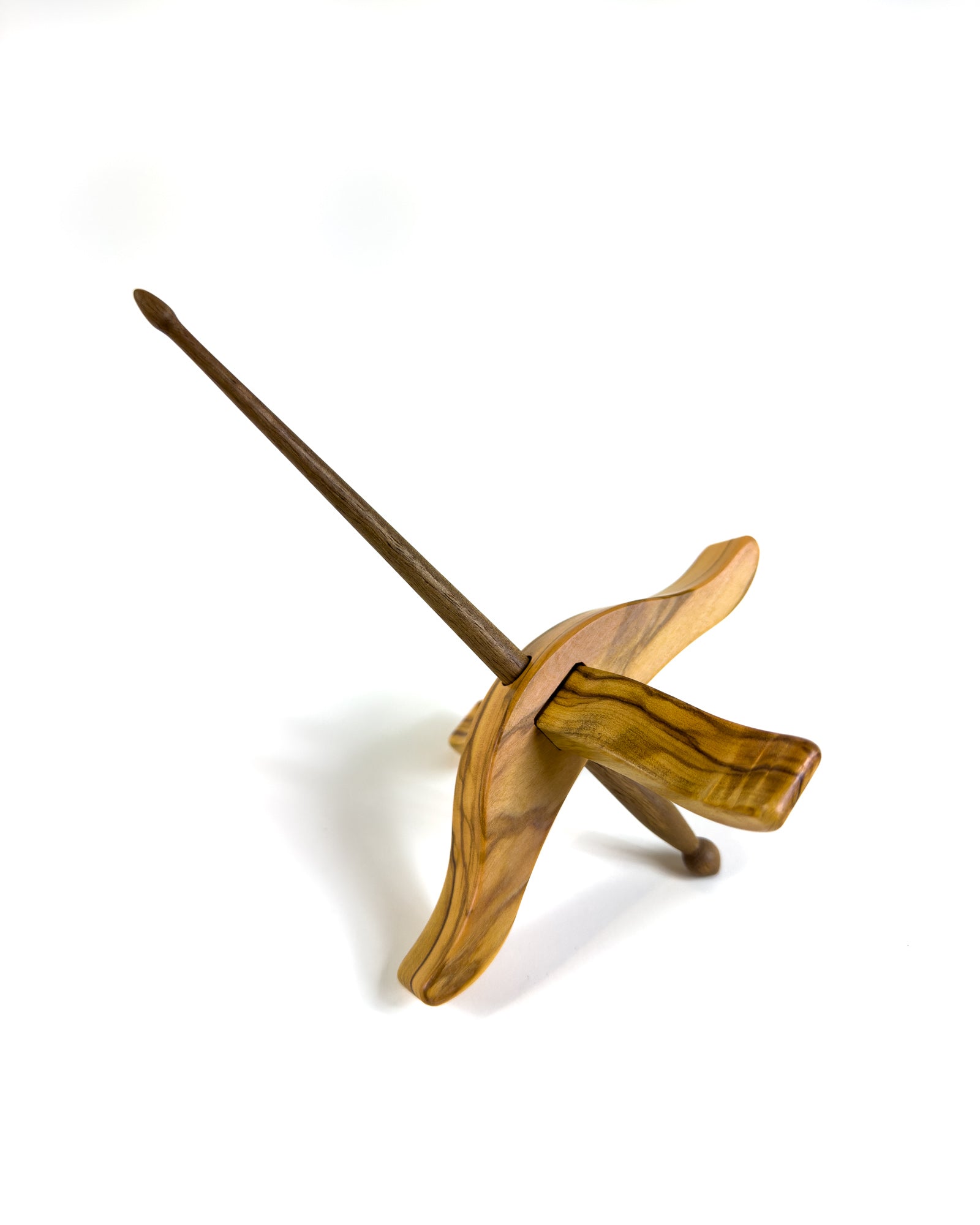 "Aphrodite" style Turkish spindles in olive wood