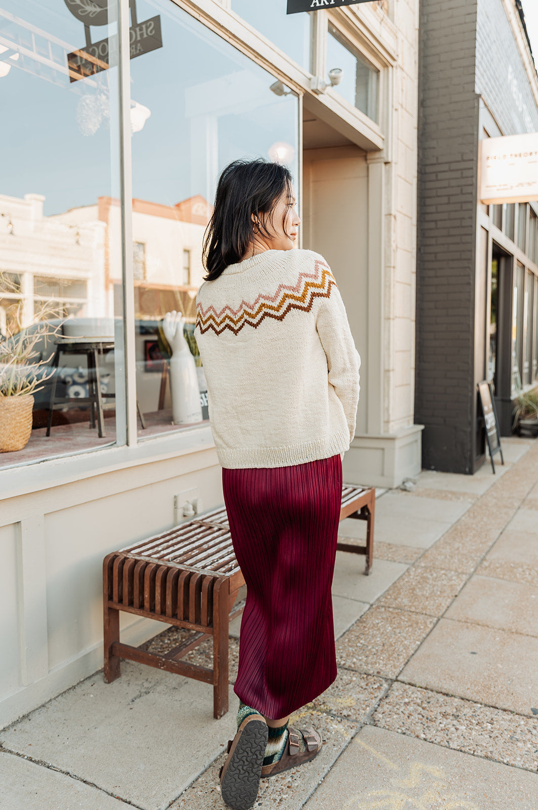 Zig Zag Along Pullover - Knitting Pattern (PDF)