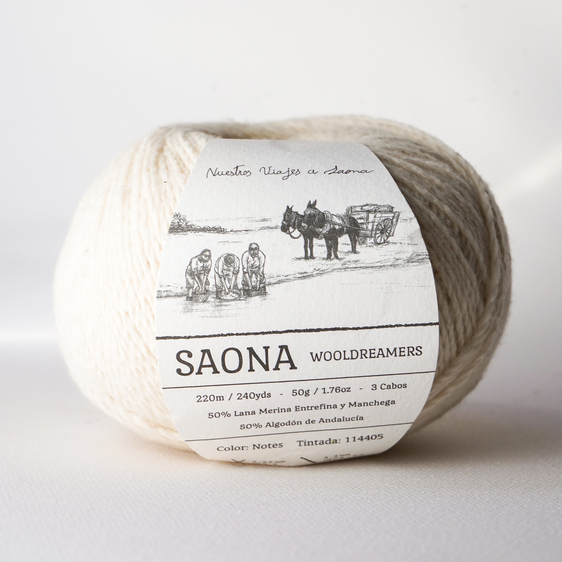 Saona - Cotton/Wool Fingering Weight Yarn