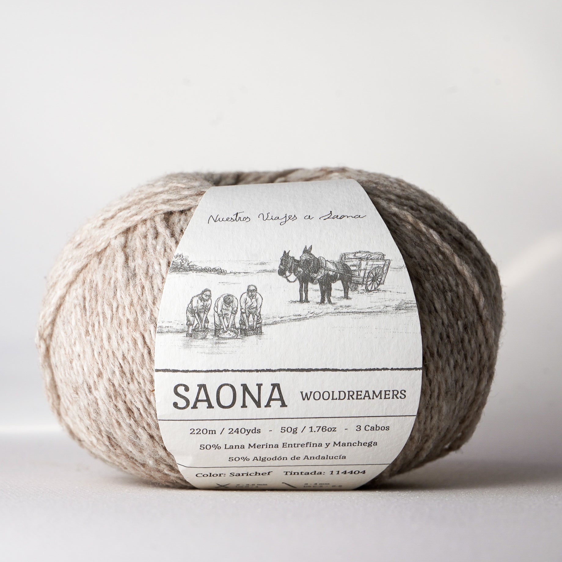 Saona - Cotton/Wool Fingering Weight Yarn