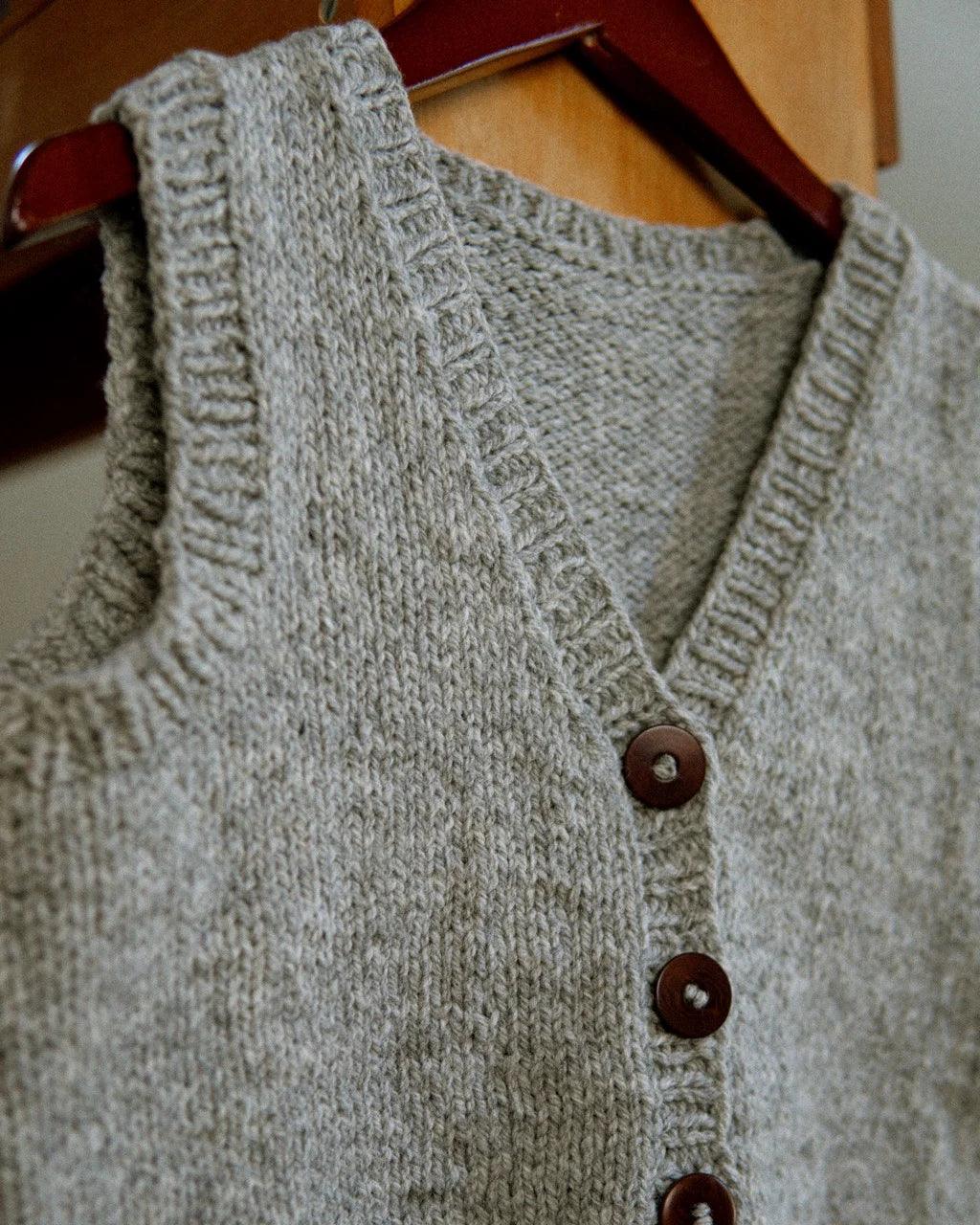 K's Back to School Vest - Knitting Pattern (PDF) - Aimee Sher Makes